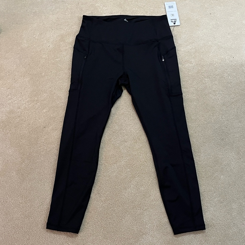 RBX Black Fleece Lined Performance Leggings - Picture 3 of 3